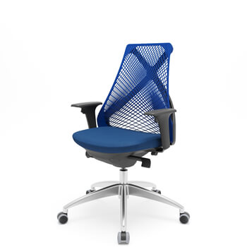 Bix Base Alumínio Encosto Azul T12